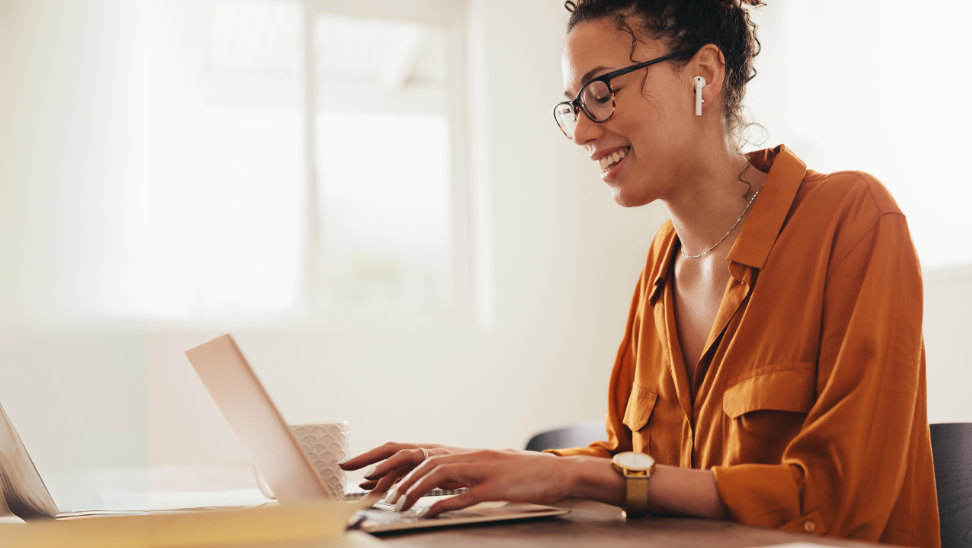 woman at computer